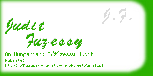 judit fuzessy business card